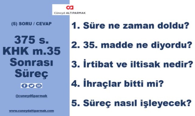 İhraçlar bitti mi?