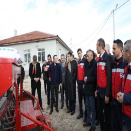 Köylülere modern tarım uygulamaları tanıtıldı