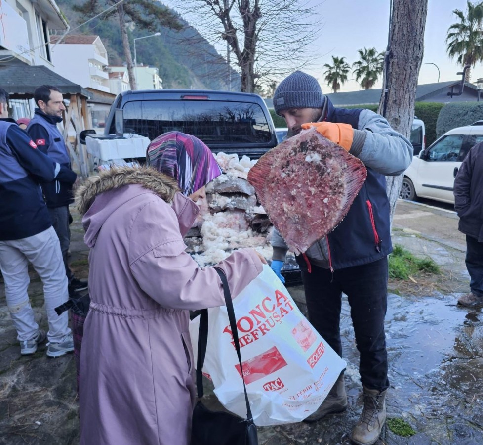 Kaçak avlanan 380 kalkan balığı ele geçirildi;