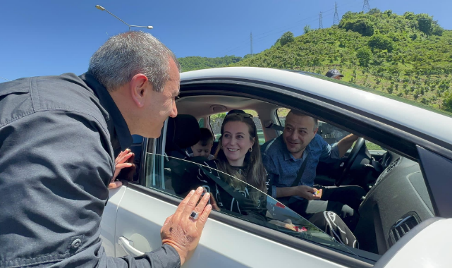 Ordu Valisi Tuncay Soyel Trafik Denetimlerine Katıldı.