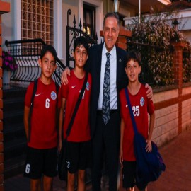 3 genç futbolcu, Vali Usta’nın yorgunluğunu unutturdu