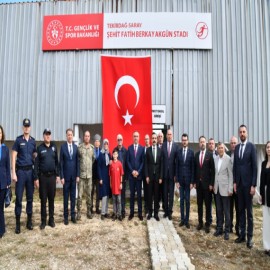 Şehidin adı, bir zamanlar futbol oynadığı stada verildi