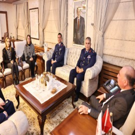 Merzifon 5. Ana Jet Üs Komutanı, şehit ailesi için Çorum’a geldi