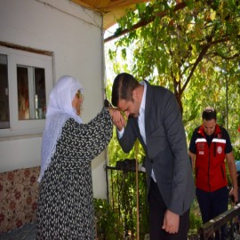 Kaymakamdan, şehit ailelerine vefa