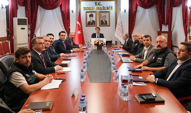 Bolu'da orman yangınları masaya yatırıldı