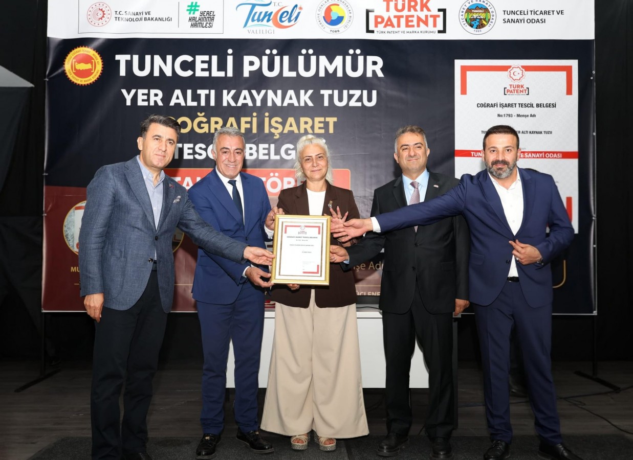 Pülümür yer altı kaynak tuzu coğrafi işaretle tescillendi