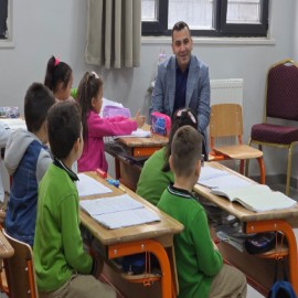 Kaymakam Algın, öğrencilerin gelecek hedeflerini dinledi