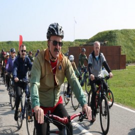 Çanakkale'de pedallar 'şehitlere saygı' için çevrildi