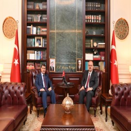 TİHEK Başkanı Vasip Şahin’den Vali Canbolat'a nezaket ziyareti