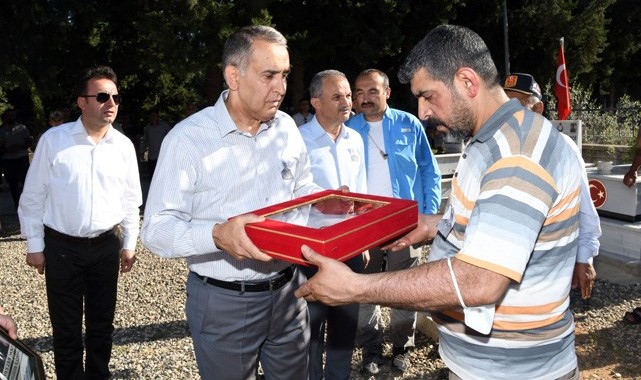 Dün ziyaret ettiği gaziyi bugün toprağa verdi!