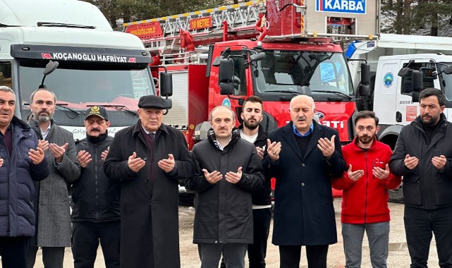 Yardımlar dualarla deprem bölgelerine gönderildi