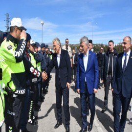 43 ilin kesişim noktasında trafik denetimi