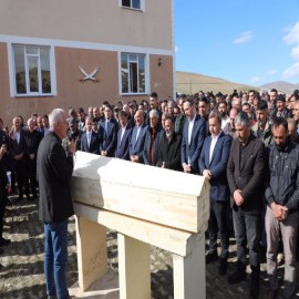 İliç'te cansız bedenine ulaşılan maden işçisi, son yolculuğuna uğurlandı