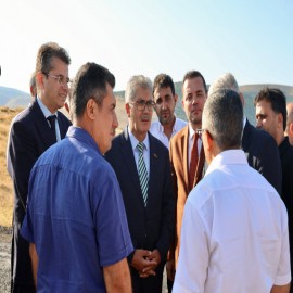Vali Çelik'ten, Sancak'ta yatırım ve üretim mesaisi