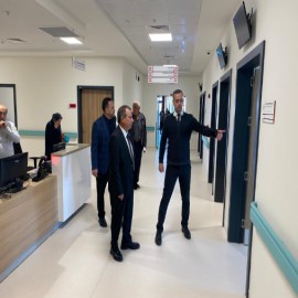 Kaymakam Gürdal, hastanede inceleme yaptı