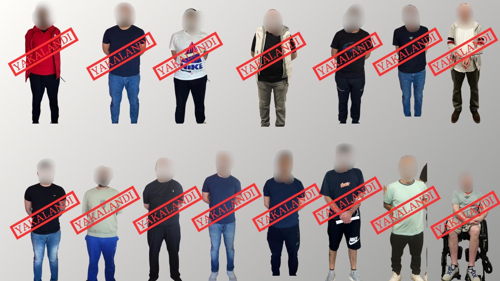 Kırmızı bültenle aranan 15 suçlu Türkiye’ye getirildi;
