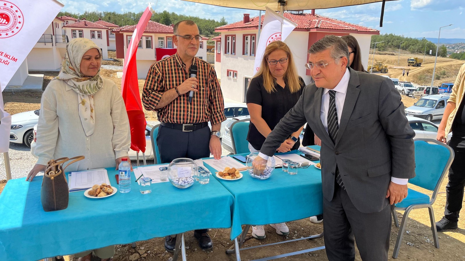 Sinop'ta 42 konutun kura çekimi yapıldı