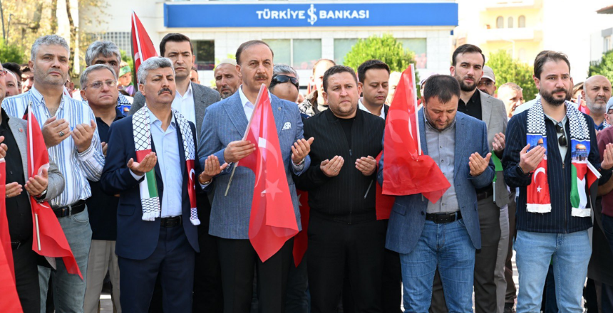 Isparta Valisi Abdullah Erin’den Soykırıma İsyan: Filistin’e Destek Yürüyüşüne Katıldı;