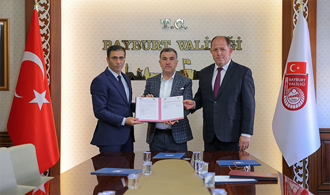 Bayburt'un değerlerini tanıtacak iki önemli proje için imzalar atıldı;