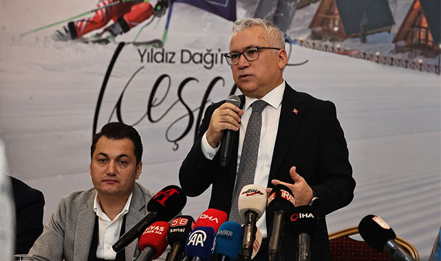 Yıldız Dağı Kayak Merkezi'nde hafta sonu yoğunluğu: Vali Şimşek'e sürpriz doğum günü;