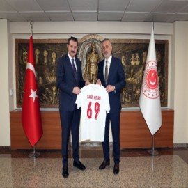TFF Başkanı Hacıosmanoğlu’ndan Millî Savunma Bakan Yardımcısı Ayhan’a nezaket ziyareti