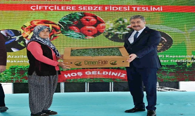 Üreticilere 220 bin domates, patlıcan ve biber fidesi