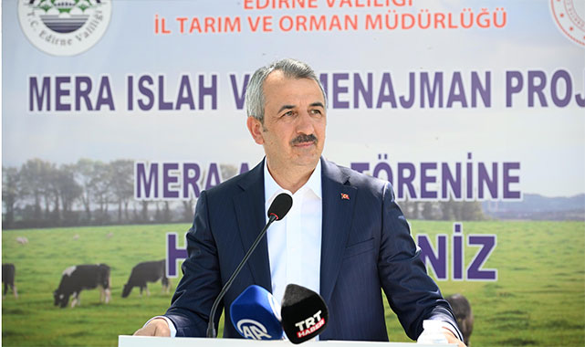 ''Edirne tarımı en iyi şekilde yapan bir şehir, bunu devam ettirmemiz lazım'';