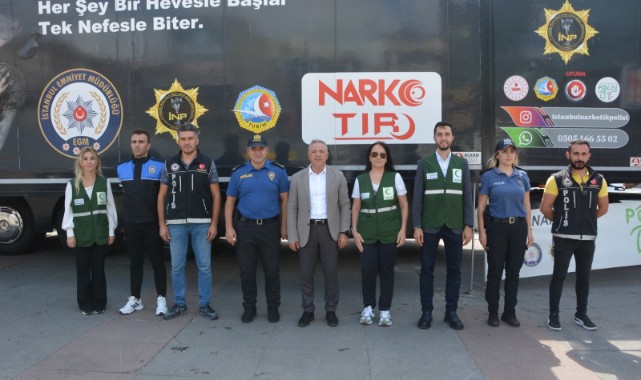 ‘Narkotik Eğitim Tırı’ uyuşturucunun zararlarını anlatıyor