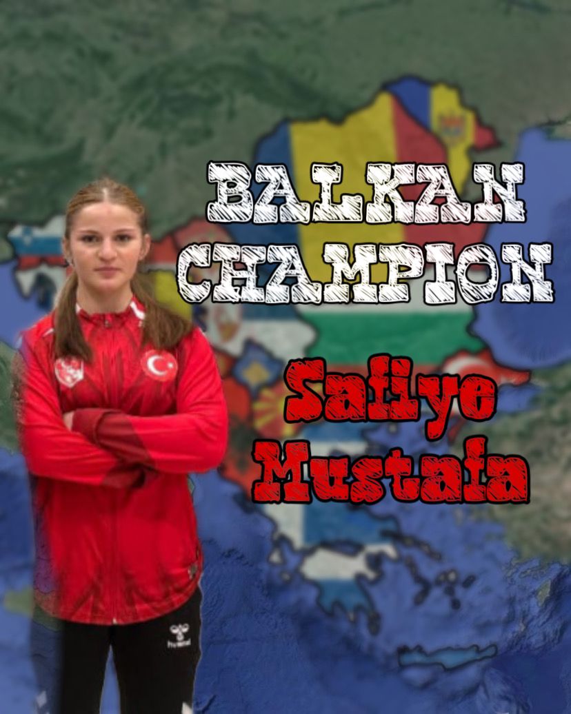 Erzincanlı millî güreşçi Safiye, Balkan Şampiyonu oldu;