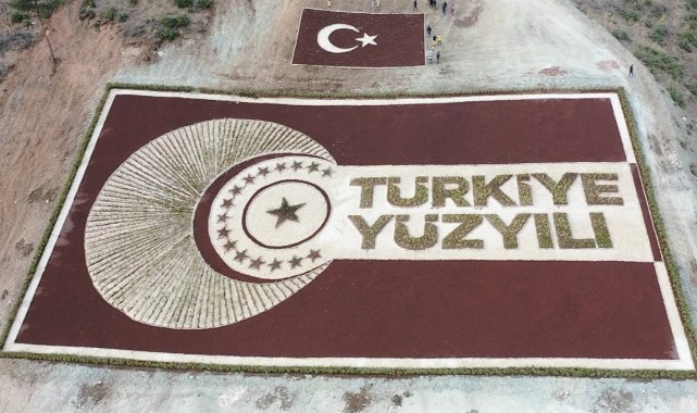 28 bin fidanla ‘Türkiye Yüzyılı’ logosu