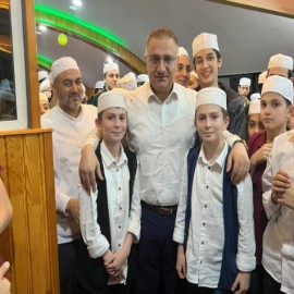 Kaymakam Yavuz, öğrencilerle teravih namazında buluştu