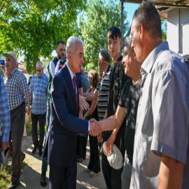 Vali Turan, yağış sonrası bölgede hasar tespit çalışmalarını inceledi