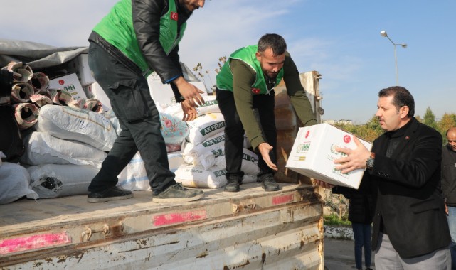 Urfa’dan Suriye'ye 7 tır insani yardım