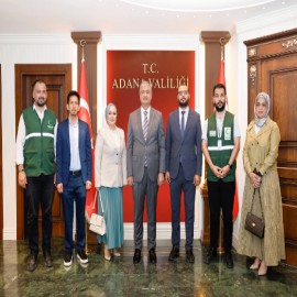 Adana Valisi Mustafa Yavuz Valilikte önemli heyetleri ağırladı