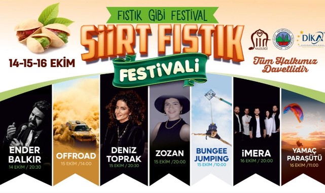 Siirt’te fıstık gibi festival