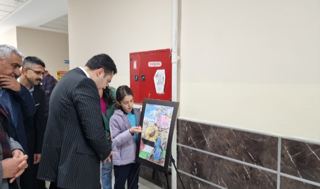 Adıyamanlı öğrenciler, Gazze’deki zulmü resmetti