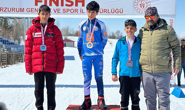 Rizeli sporcular kış sporlarında fırtına gibi esti!;