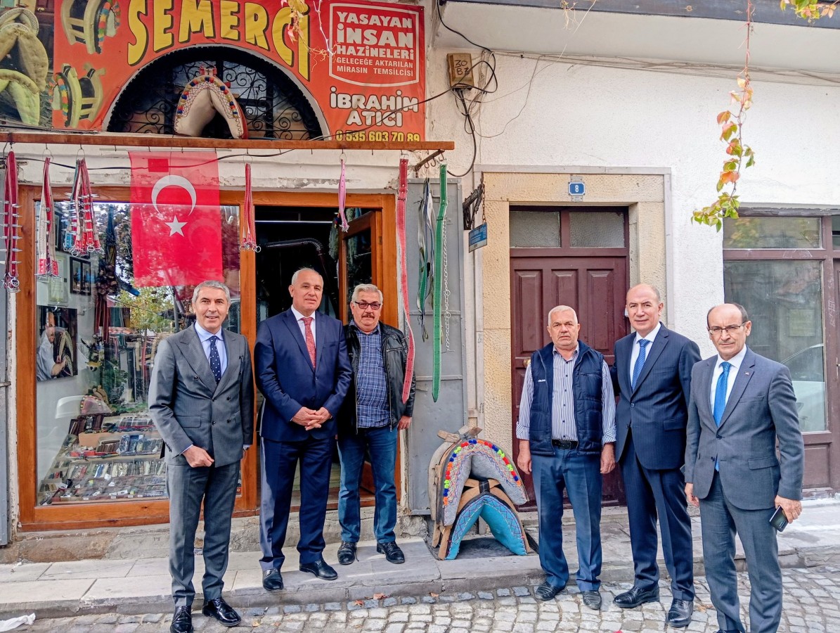 Mülki amirler, Tarihi Beypazarı Çarşısı’nı gezdi;