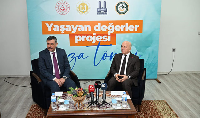 Erzurum'da 'Yaşayan Değerler' için örnek proje;