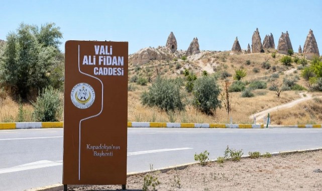 Göreme'nin yeni caddesine Emniyet Genel Müdürü Ali Fidan'ın adı verildi