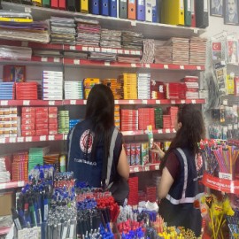 Bolu'da kırtasiye alışverişinde sıkı denetim! 58 bin 500 ürün kontrol edildi