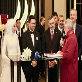 Bakan Çiftçi, Çorum’da nikah şahidi oldu