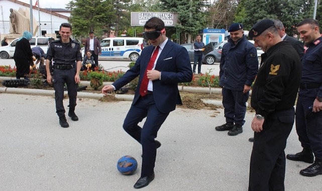 Öğrencilerle trafik eğitim etkinliği