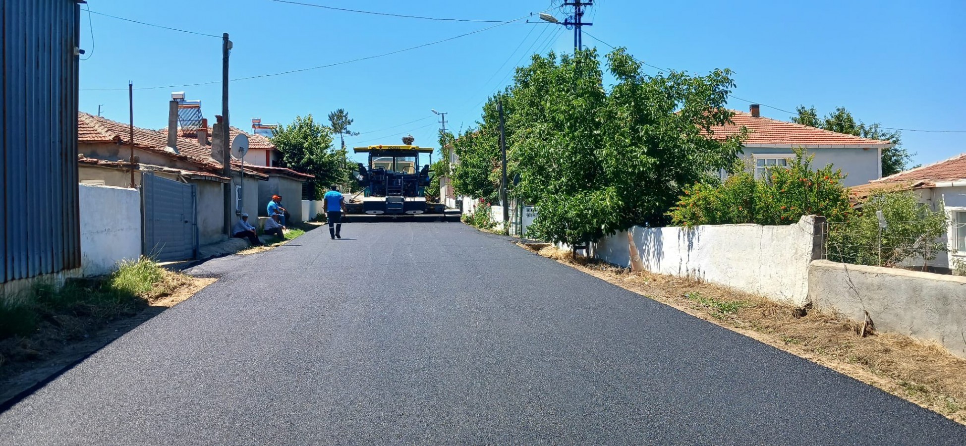 Edirne’de köy yolları nakış gibi işleniyor