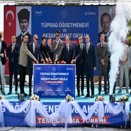 Uşak’ta TÜPRAG Öğretmenevi’nin temeli atıldı