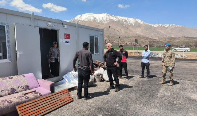 Konteyner kentte yaşam başladı