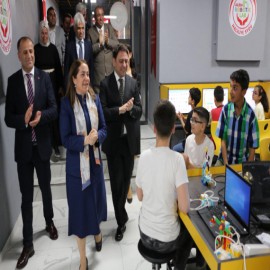 Haliliye'de robotik kodlama sınıfı törenle açıldı