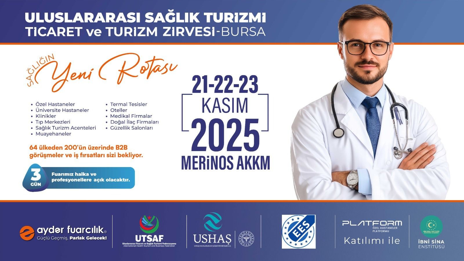 Dünya sağlık turizminin kalbi Bursa’da atacak;