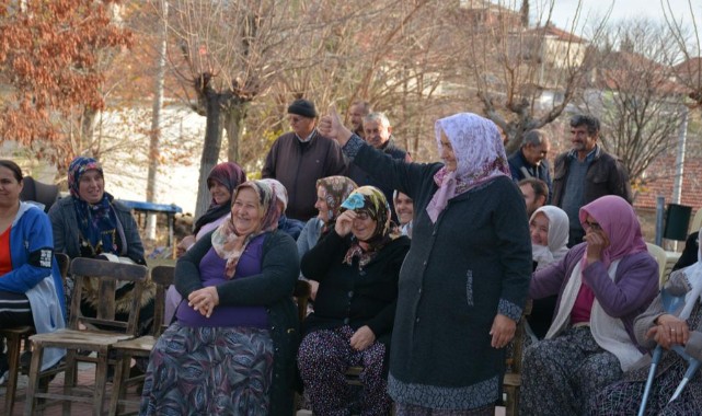 Köyde halk gününe yoğun ilgi