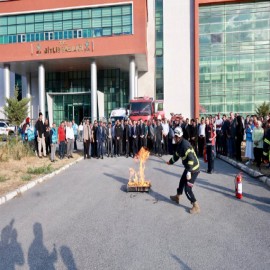 Vali Karakaya ve Başkan Tanğlay tatbikatta: "Ateş düşmeden tedbirimizi alıyoruz"